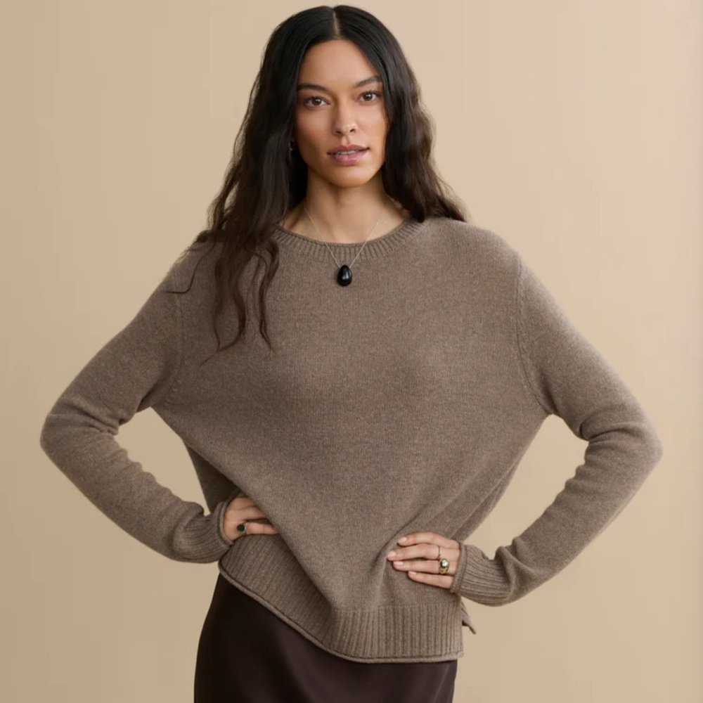 Jenni Kayne Everyday Sweater in classic taupe